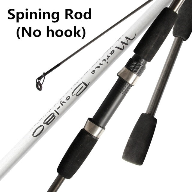 Carbon Spinning Fishing Rod M Power Hand Fishing