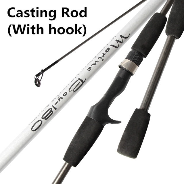 Carbon Spinning Fishing Rod M Power Hand Fishing