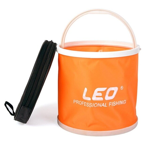 LEO 3 Color Folding Bucket Lightweight Canvas Bucket