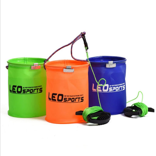 LEO 3 Color Portable Folding EVA Bucket
