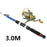 OUTAD 2.4M/2.7M/3M Fiberglass Telescopic Fishing Rod