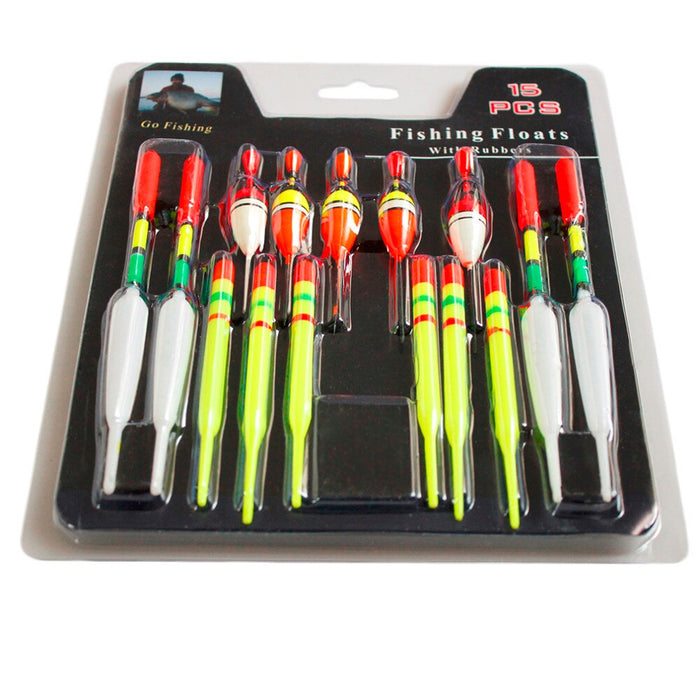 15 x Fishing Lure Floats Bobbers Slip Drift Tube