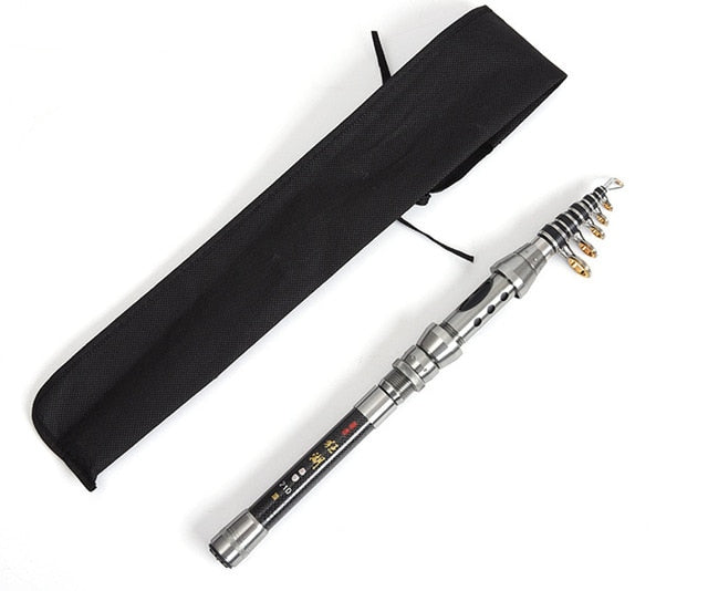 1.5M-2.4M Fishing Rod Combo FULL Kit Travel Spinning Telescopic Fishing