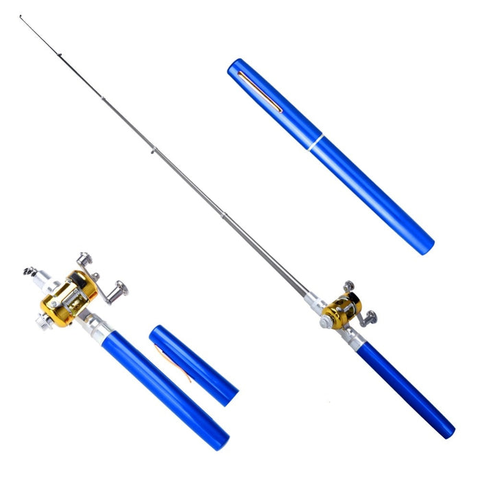 Balight Portable Pocket Telescopic Mini Fishing Pole Pen