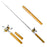 Balight Portable Pocket Telescopic Mini Fishing Pole Pen