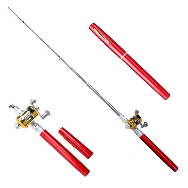 Balight Portable Pocket Telescopic Mini Fishing Pole Pen