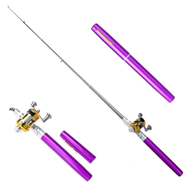 Balight Portable Pocket Telescopic Mini Fishing Pole Pen