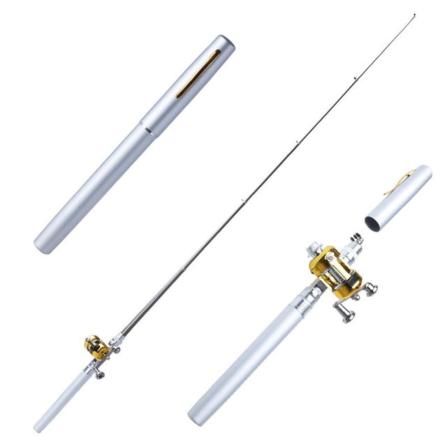 Balight Portable Pocket Telescopic Mini Fishing Pole Pen