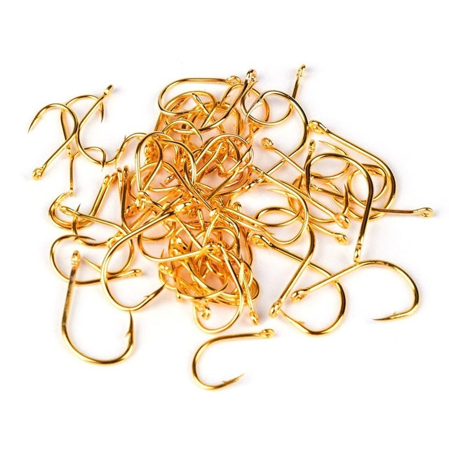 100Pcs/Box High Carbon Steel Gold/Silver Carp Fishing Bait 10