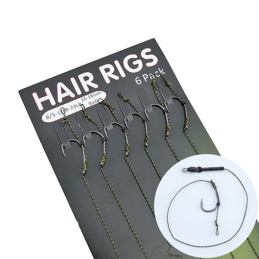 Carp Fishing Hair Rig 6pcs/set Ready