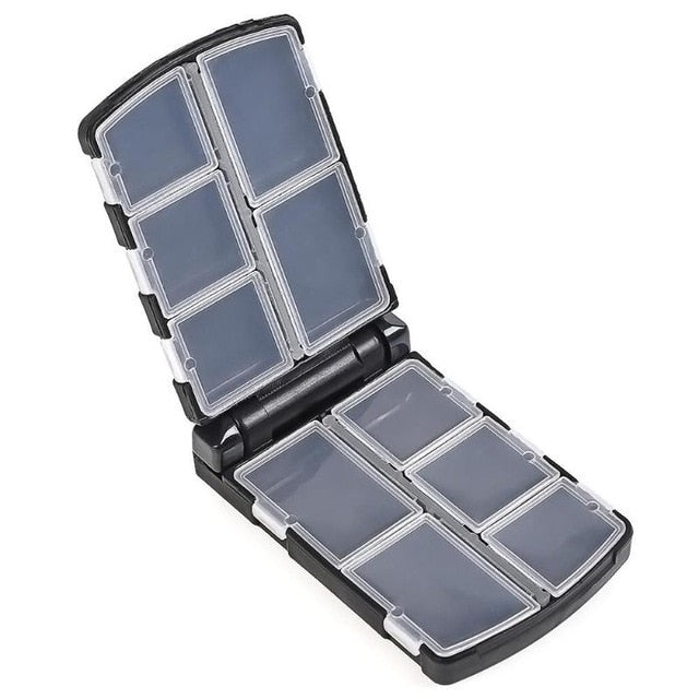 6/10/12 Fishing Lure Compartments Storage Case Box