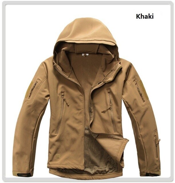 Shark Skin Softshell Military Tactical Jacket Men