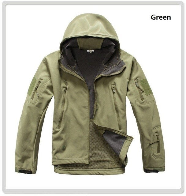 Shark Skin Softshell Military Tactical Jacket Men