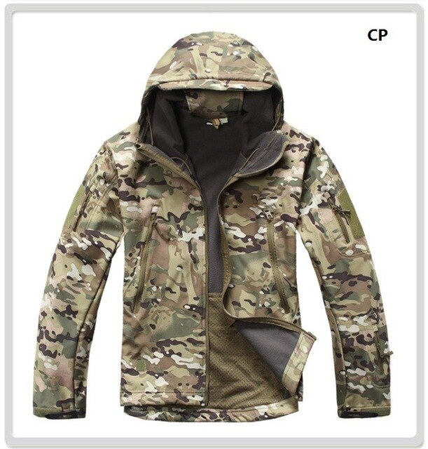 Shark Skin Softshell Military Tactical Jacket Men