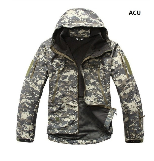Shark Skin Softshell Military Tactical Jacket Men