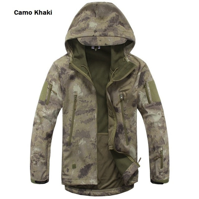 Shark Skin Softshell Military Tactical Jacket Men
