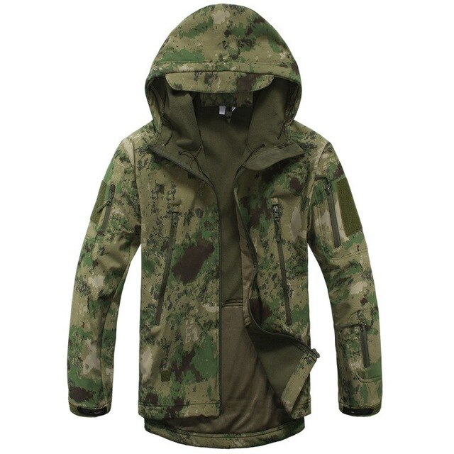 Shark Skin Softshell Military Tactical Jacket Men