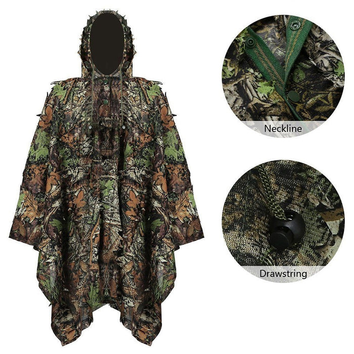 Tactical 3D Leaf Woodland Cloak Camouflage