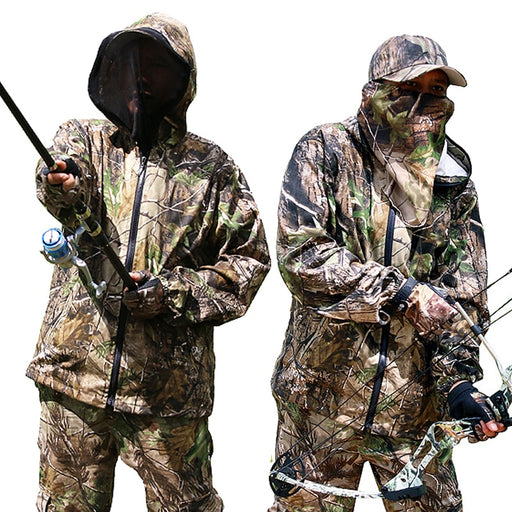Cotton Scratch-Resistant Bionic Camouflage Fishing Suit