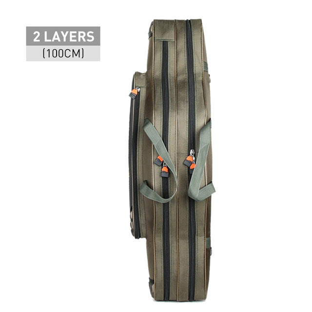 Portable Multifunction Fishing Bag Carrier Canvas 80/90/100/120CM Fishing Rod