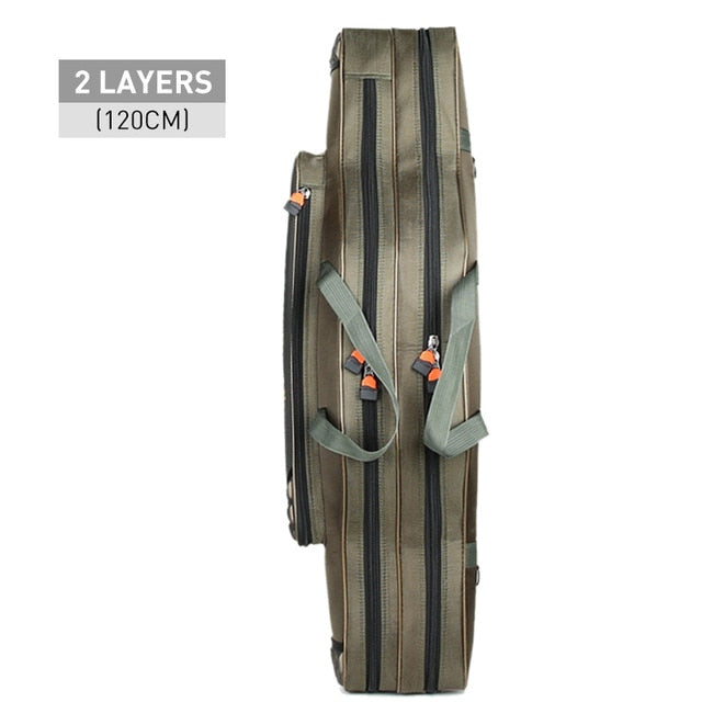 Portable Multifunction Fishing Bag Carrier Canvas 80/90/100/120CM Fishing Rod