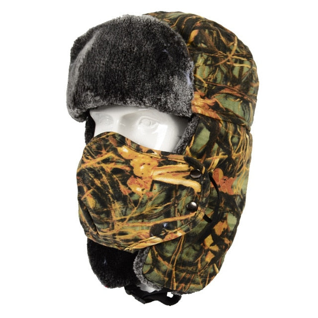 Outdoor Hunting Bionic Thermal Camouflage Cap