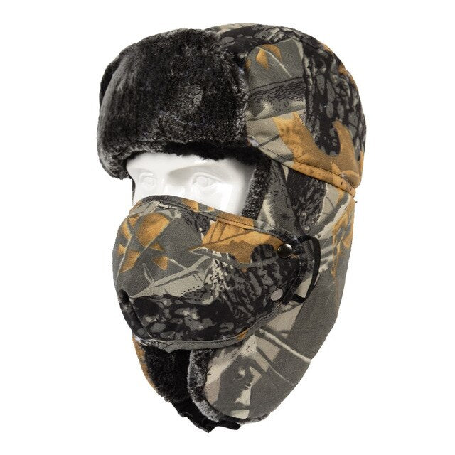 Outdoor Hunting Bionic Thermal Camouflage Cap