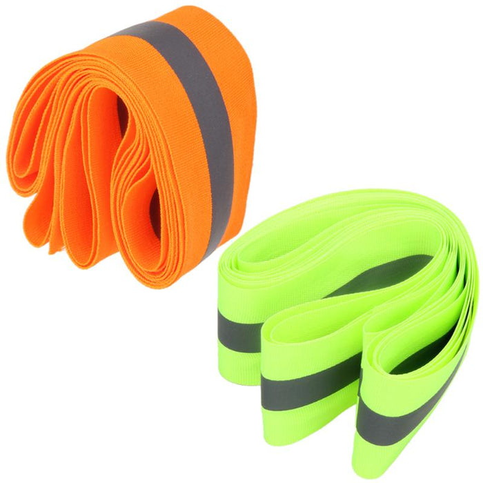 Reflective Lime Green Gray Tape Sew