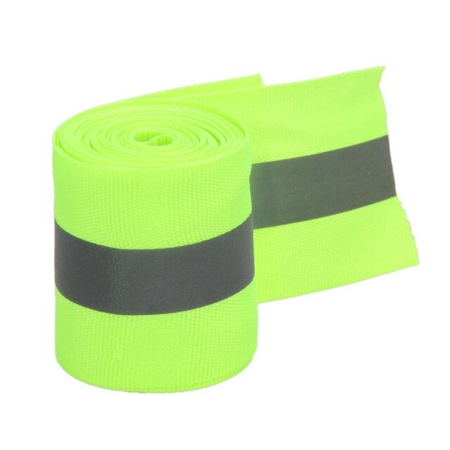 Reflective Lime Green Gray Tape Sew